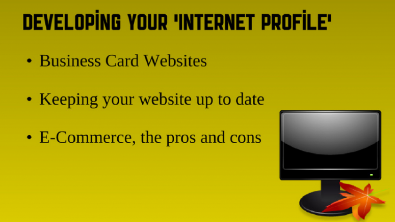 Developing Your Internet Profile